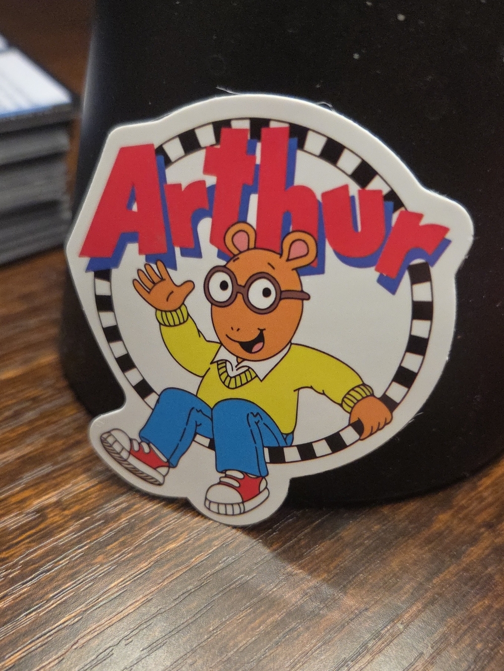 Arthur Kids Sticker - Red, Yellow & Blue Character Design